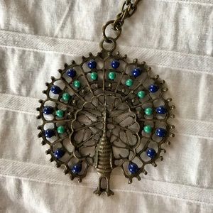 Vintage Peacock Necklace